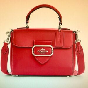 Silver/Bright Violet Morgan Top Handle Satchel BNWT